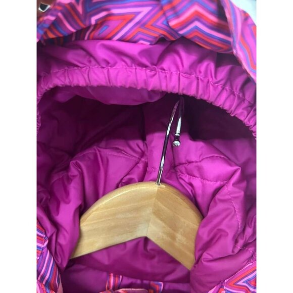 The North Face Girls Large (14/16) Geometric Pattern Hyvent Jacket Pink - Picture 9 of 16